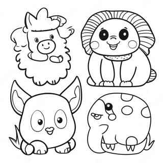 Preschoolers Fun Animals Coloring Page 61673-49455