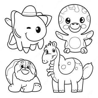 Preschoolers Fun Animals Coloring Page 61673-49456