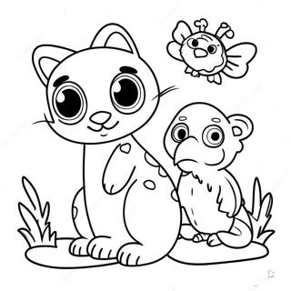 Gentle Animals For Grieving Children Coloring Page 61694-49483