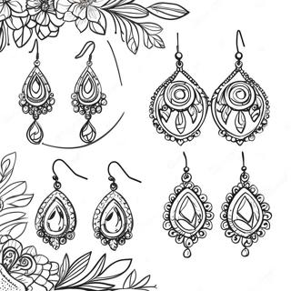 Earrings Coloring Page 61723-49498