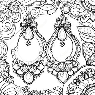 Earrings Coloring Page 61723-49500