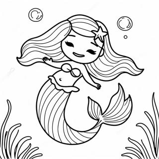 Pregnant Mermaid Coloring Pages