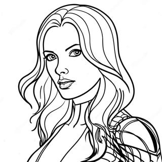 Black Widow Coloring Pages