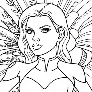 Black Widow Coloring Page 6176-5038