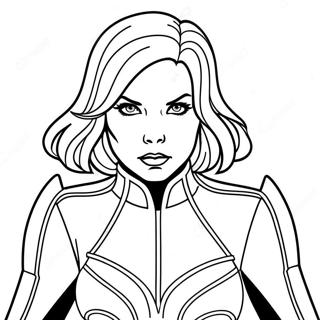 Black Widow Coloring Page 6176-5039