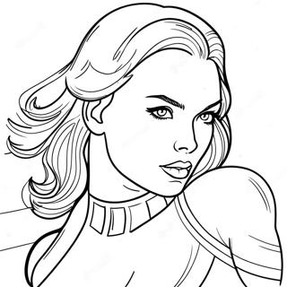 Black Widow Coloring Page 6176-5040