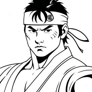 Ryu Coloring Pages