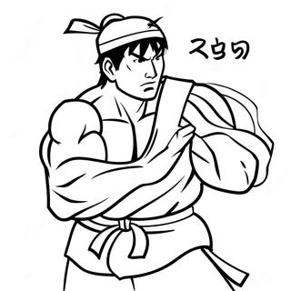 Ryu In Action Coloring Page 61774-49533