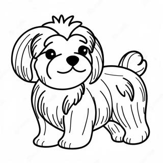 Havanese Dog Coloring Page 61783-49538