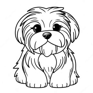 Havanese Dog Coloring Page 61783-49540