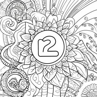 Number 12 Coloring Pages