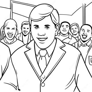 Excited Lds Missionary In The Community Coloring Page 61804-49553