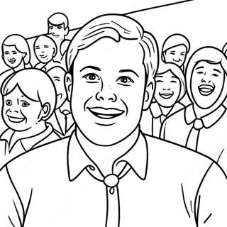 Excited Lds Missionary In The Community Coloring Page 61804-49556