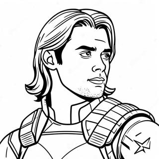 Bucky Barnes Coloring Pages