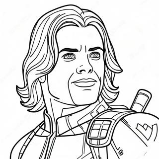 Bucky Barnes Coloring Page 61813-49562