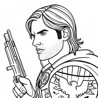 Bucky Barnes Coloring Page 61813-49564