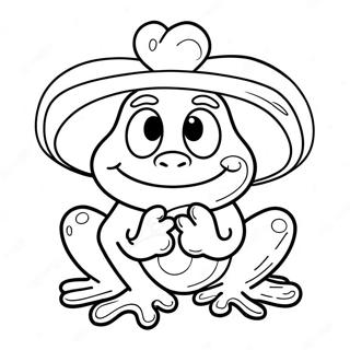 Sweet Frog Coloring Pages