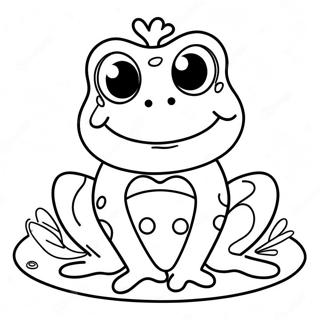 Sweet Frog Coloring Page 61843-49586