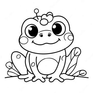 Sweet Frog Coloring Page 61843-49588