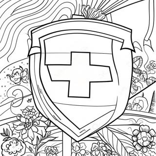 Switzerland Flag Coloring Page 61863-49601