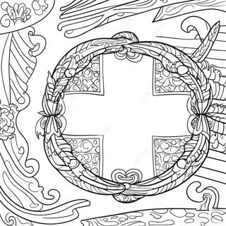 Switzerland Flag Coloring Page 61863-49602