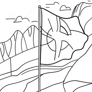 Switzerland Flag Coloring Page 61863-49604