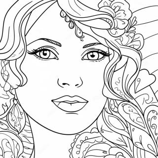 Realistic Face Coloring Pages