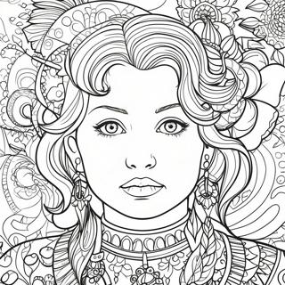 Detailed Portrait Coloring Page 61884-49625