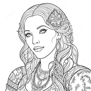 Detailed Portrait Coloring Page 61884-49627