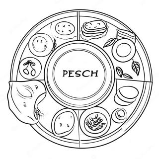 Pesach Seder Plate Coloring Page 61893-49623