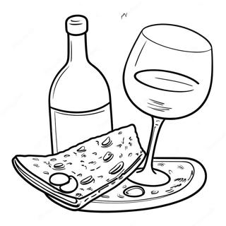 Matzah And Wine Coloring Page 61894-49630