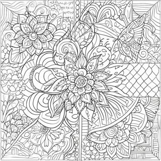 Colorful Arabic Patterns Coloring Page 61904-49637