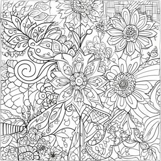 Colorful Arabic Patterns Coloring Page 61904-49639