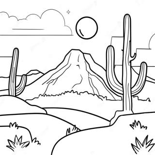 Southwest Landscape Coloring Page 61923-49649