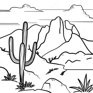 Southwest Landscape Coloring Page 61923-49651