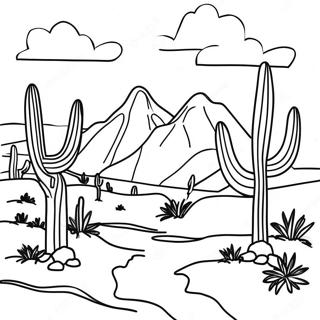 Southwest Landscape Coloring Page 61923-49652