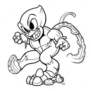 Venom Sonic In Action Coloring Page 61934-49662