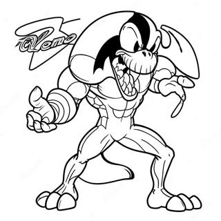 Venom Sonic In Action Coloring Page 61934-49663