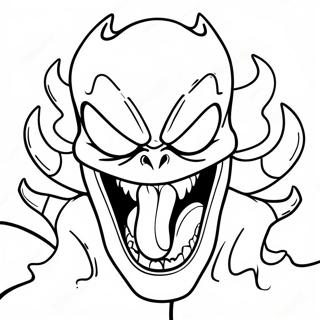 Venom Sonic In Action Coloring Page 61934-49664