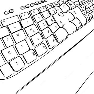 Keyboard Coloring Page 61953-49679