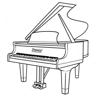 Piano Keyboard Coloring Page 61954-49673