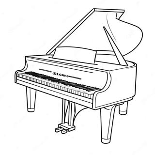 Piano Keyboard Coloring Page 61954-49674