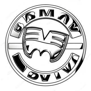 Bmw Logo Coloring Page 6196-5049