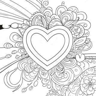 Heartstring Coloring Page 61973-49691