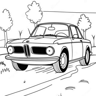 Classic Bmw Car Coloring Page 6197-5053