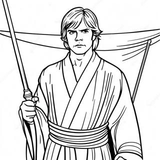 Luke Skywalker In Jedi Robes Coloring Page 61984-49709