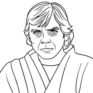 Luke Skywalker In Jedi Robes Coloring Page 61984-49710