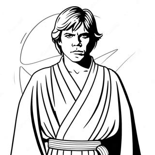 Luke Skywalker In Jedi Robes Coloring Page 61984-49711