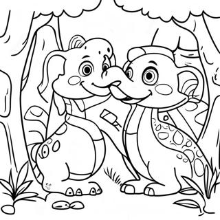 Jungle Junction Coloring Pages