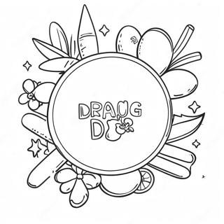 Colorful Anti Drug Message Coloring Page 62004-49722